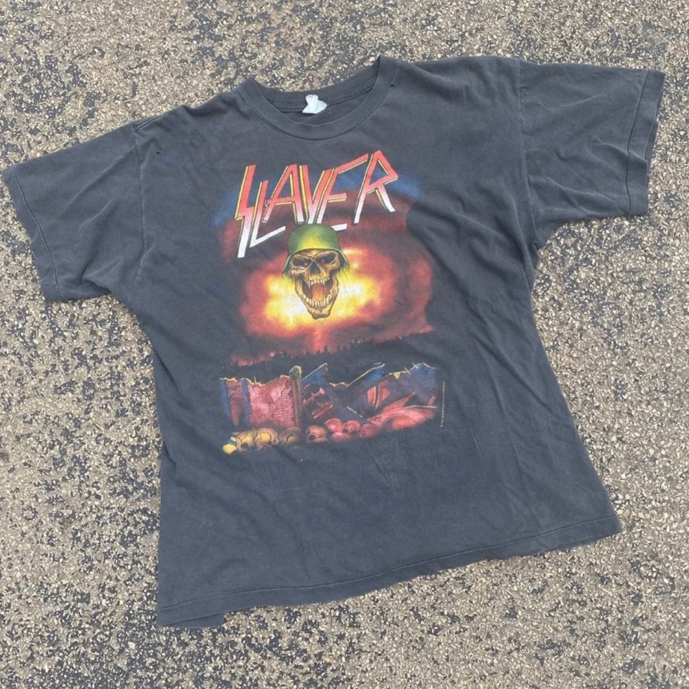 Vintage Slayer Concert tshirt European tour